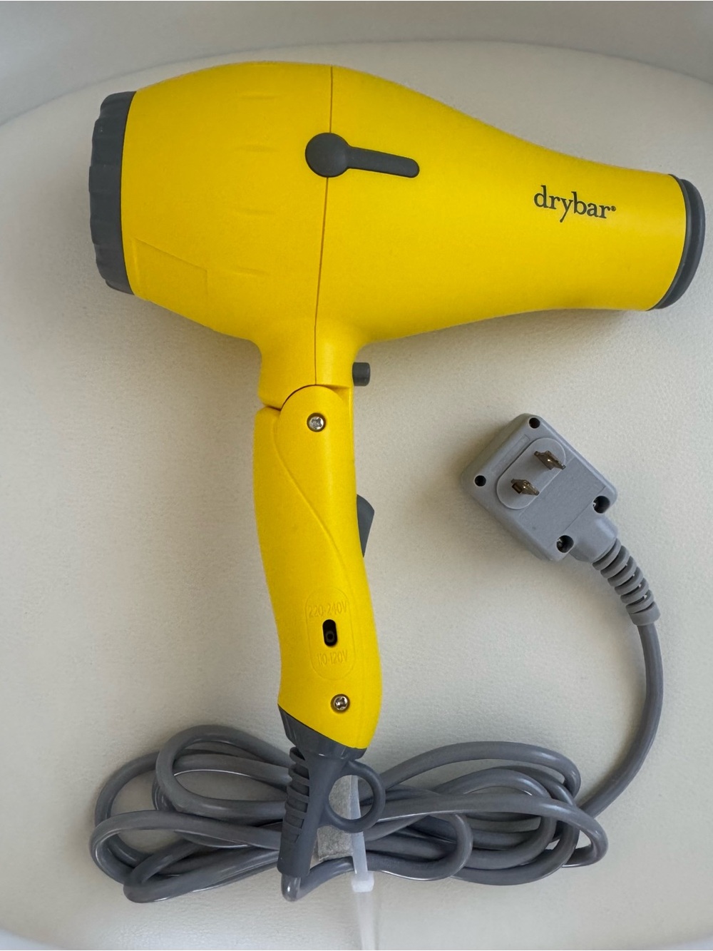 Drybar Yellow Foldable Travel Hair Dryer